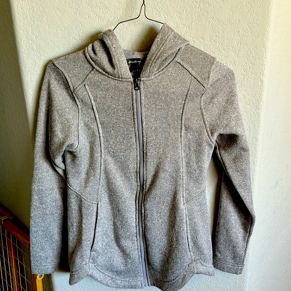 Eddie Bauer grey zip up!